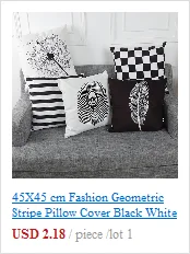 45X45 см, модная наволочка в геометрическую полоску, черно-белая наволочка для подушки, наволочка для кафе, для дома и офиса#45