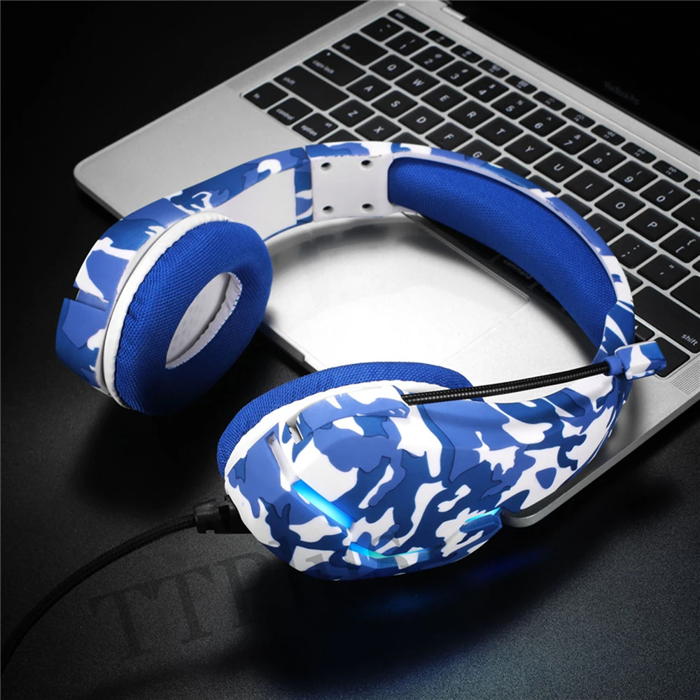 J10 Gaming Headset USB Stereo Headphone Surround Sound Headsets 3 5MM With Microphone Lighting Computer Gaming Earphone