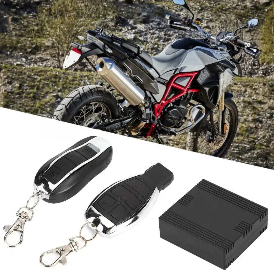 Motorcycle Alarm Anti-theft Security Voice Prompt Vibration Alarming with Remote Control Motorcycle Security Alarm