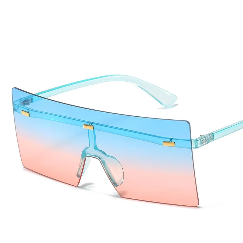 Fashion Transparent Women Sunglasses UV400 Oversized Rimless Sunglasses For  Women Shades Hot Ins Sun Glasses Female - AliExpress