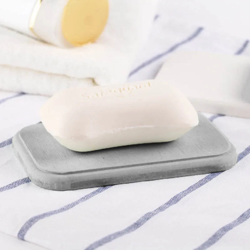 Темно-серый Горячая Подложка для мыла быстросохнущее мыло Diatomite Pad портативная кухонная мыльница для ванной комнанты водопоглощение нескользящее дезодорантное мыло коврик JY - Цвет: Темно-серый