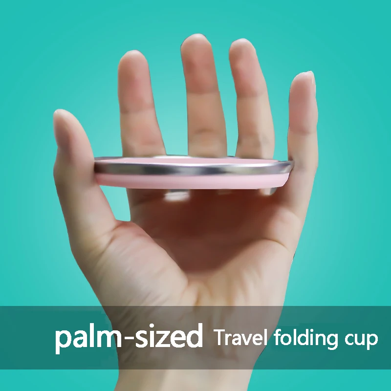 

Portable collapsible cup Stylish silicone telescopic travel drinking glasses Creative outdoor reusable water bottles