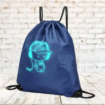 

Drawstring Sports Backpack Bundle Pocket Backpack Folding Storage Bag For Yoga Travel Hiking Beach School