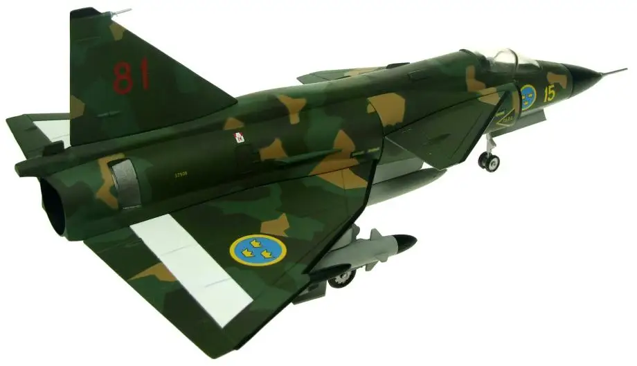 SAAB VIGGEN SH37 15-81 шведский военно-воздушные силы SODERHAMN 1990 1/72 литой самолет AV72