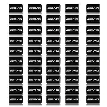 

50pc car steering wheel sticker Car Interior Epoxy sticker For Mercedes benz AMG A B R G Class GLK GLA c180 s200 Car Accessories