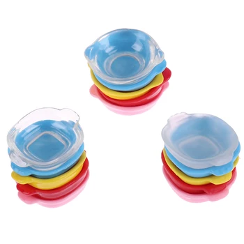 

3Pcs 1/12 Scale Colorful Miniature Dollhouse Dish Plate Doll House Pretend Play Kitchen Cooking Toy Set Accessories