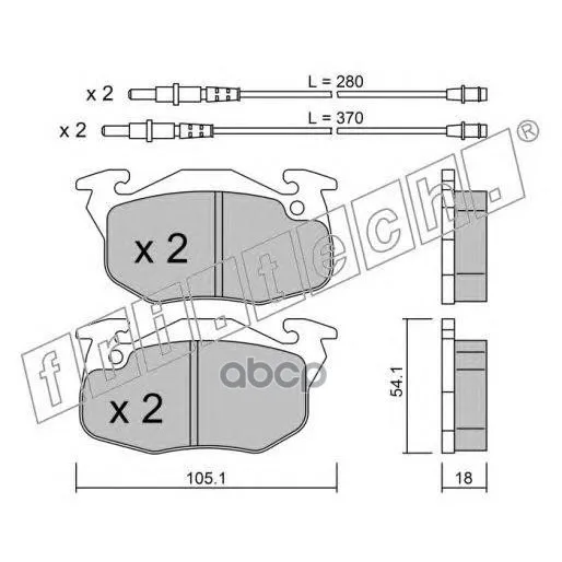 Колодки Тормозные Дисковые Передние Peugeot 106,306 /Bendix/ 039.1 fri.tech. арт. 039.1