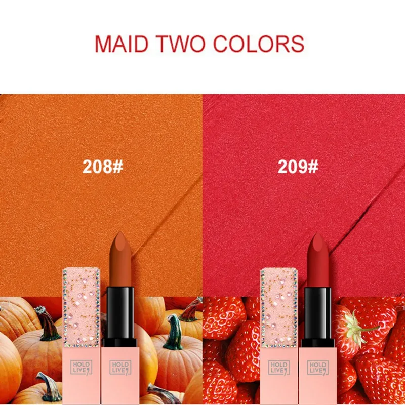 Lipstick Glitter Shimmer Matte Long-lasting Easy To Color Non-stick Cup Moisturizing Lipstick Cosmetic Lip Makeup SC54