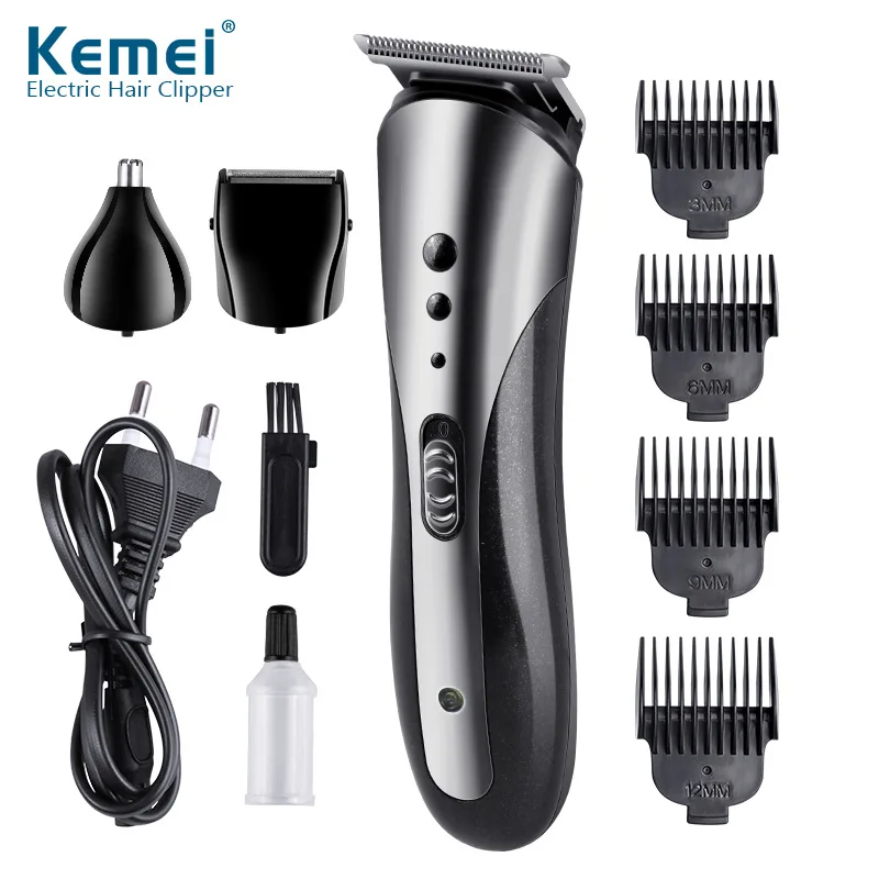 KM-1407 Rechargeable Electric Nose Hair Clipper Multifunctional Men Hair Trimmer Professional Electric Shaver Beard Razor