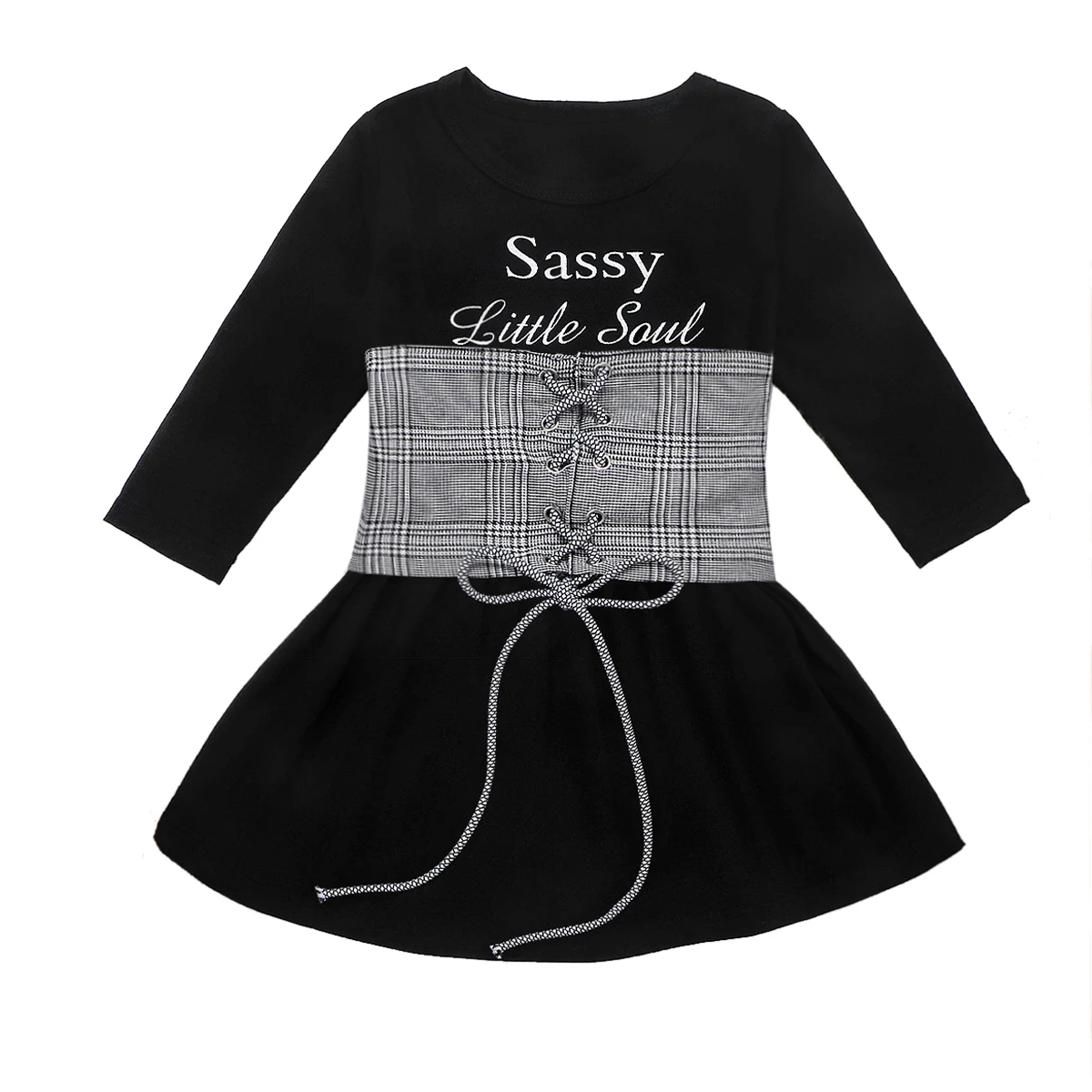Комплект из 2 предметов для маленьких девочек: платье с длинными рукавами+ жилет на шнуровке нарядные платья, комплект одежды
