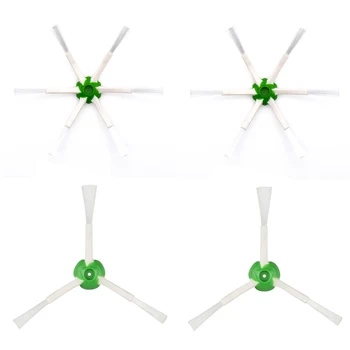

2X 3-Arm+2X 6-Arm Side Brush For IRobot Roomba E5 E6 I7 I7+ Series Household Cleaning Improvement Tool