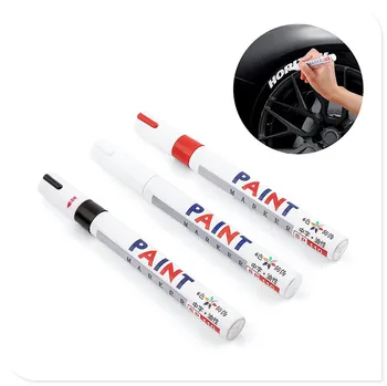 

White black Car Tyre Tire Tread Marker pen for Toyota Tacoma Tercel Tiara Van Venza Yaris Hiace Prius V Hilux Land Cruis
