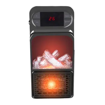 

3d Simulation Flame Heater Fast Hot Portable Mini Air Conditioning Fan Home Desktop Heater New US/EU
