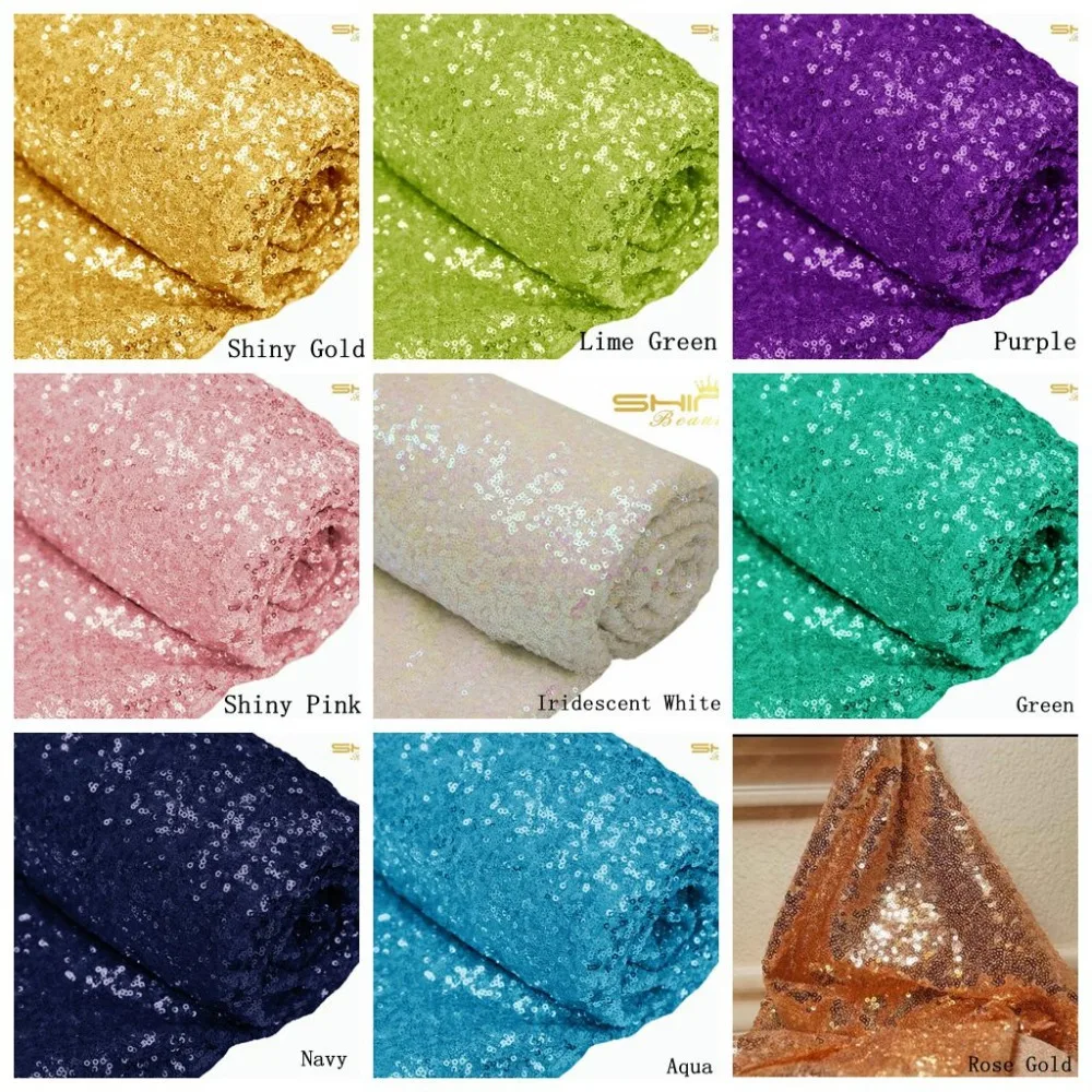 Sequin Aisle Outside Wedding Floor Runner 4FTx20FT Shiny Pink Carpet Aisle Runners Fabric for Wedding 48" x 240"-M1024