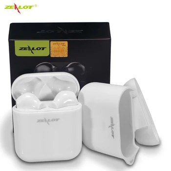 

ZEALOT T2 Wireless Headphones auriculares TWS Bluetooth Earphones True Wilress Earbuds with Dual Mic with Silicone Case