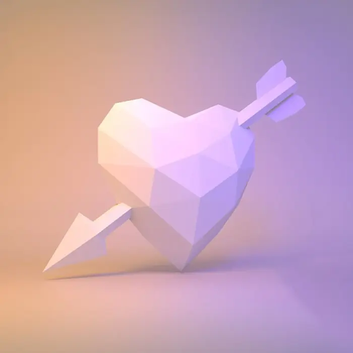 Подарочный набор 3d конструктор оригами &quotСердце со стрелой&quot | Игрушки и хобби