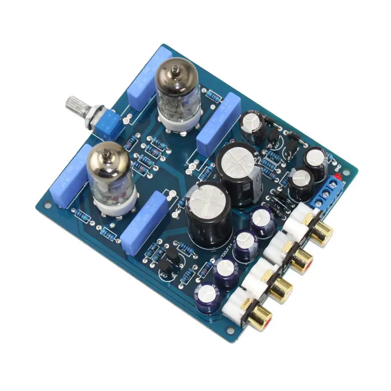 

FULL-6J1 Tube Pre-Amplifier Preamp Board Hifi Amp Audio Board Completed Board X10-D Circuit AC12V-0-AC12V