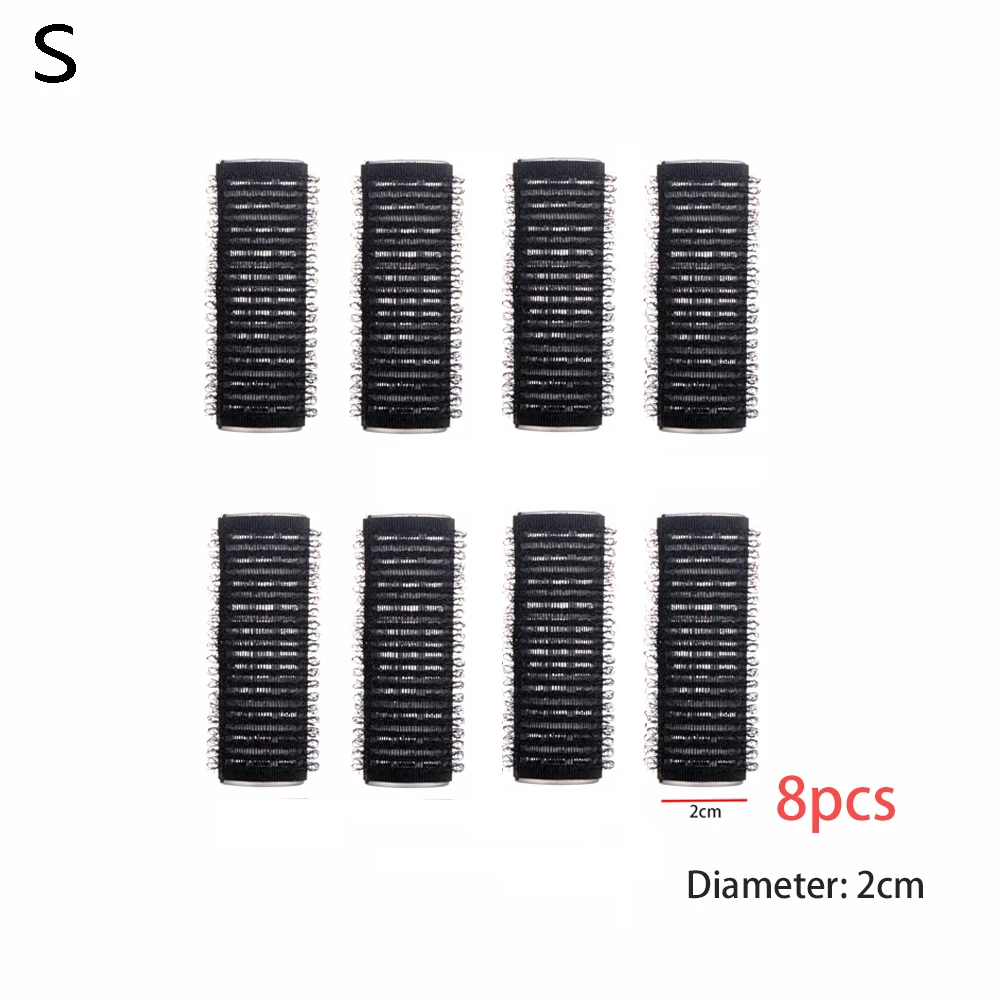 S-8pcs 2cm 6 шт./упак. разные цвета! Большие ролики волос губки Pro Парикмахерская бигуди мульти Размеры профессиональная машинка для стрижки волос Салон инструмент - Цвет: S-8pcs 2cm