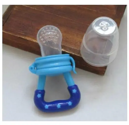 Pacifier Blue M Детские принадлежности сосок соска бутылочки свежий Ниблер для кормления ребенка соска питатель дети фрукты Фидер соски Кормление безопасный сосок - Цвет: Pacifier Blue M