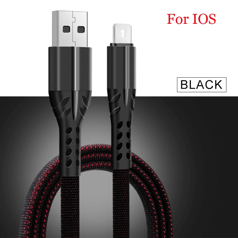 01 2 м зарядное устройство кабель для быстрой зарядки 8 Pin для iPhone 11 для IOS зарядный кабель передачи данных Тип C Micro USB кабель для телефона samsung A50 - Цвет: 01