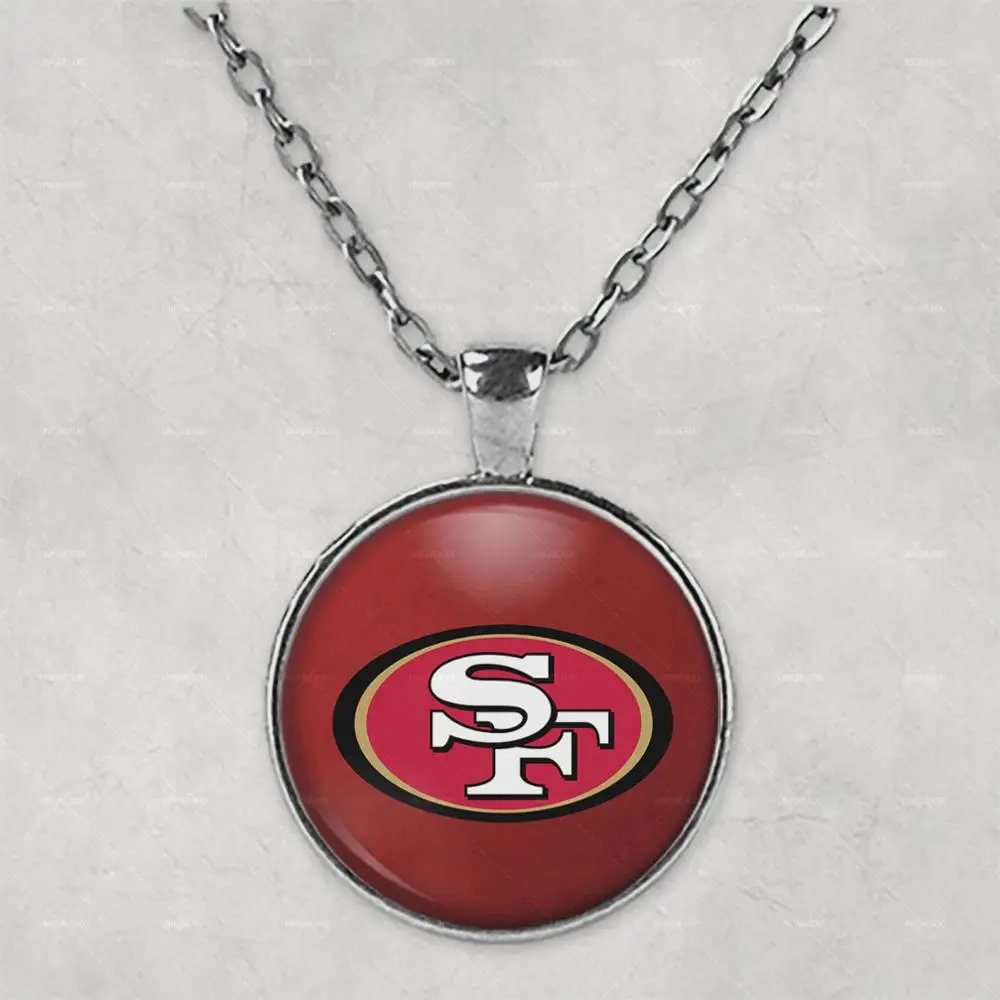 

San Francisco 49ers Photo Necklace Pendant Mother's Day Birthday Gift Custom Jewellery cute travel bag for her gift