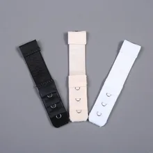 1 шт., мягкие удлинители для бюстгальтера, 1 ряд, 3 крючка, женские регулируемые эластичные нейлоновые застежки, удлинительные аксессуары для женщин