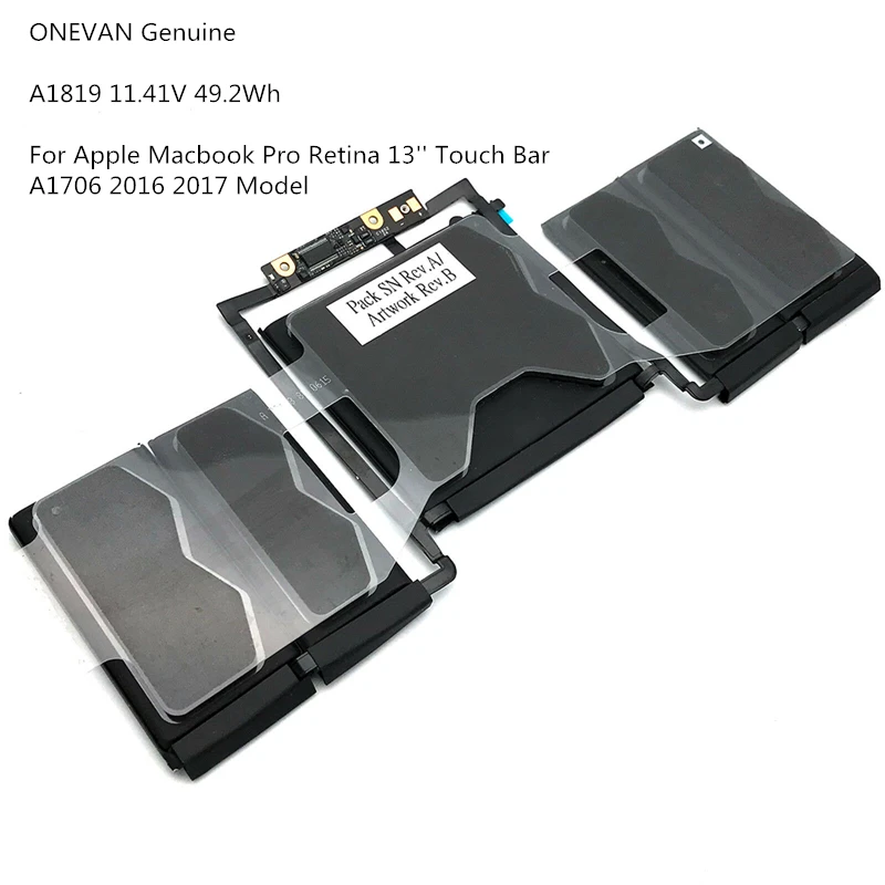 ONEVAN натуральная A1819 батарея для Apple Macbook Pro retina 13 ''Сенсорная панель A1706 модель с инструментами