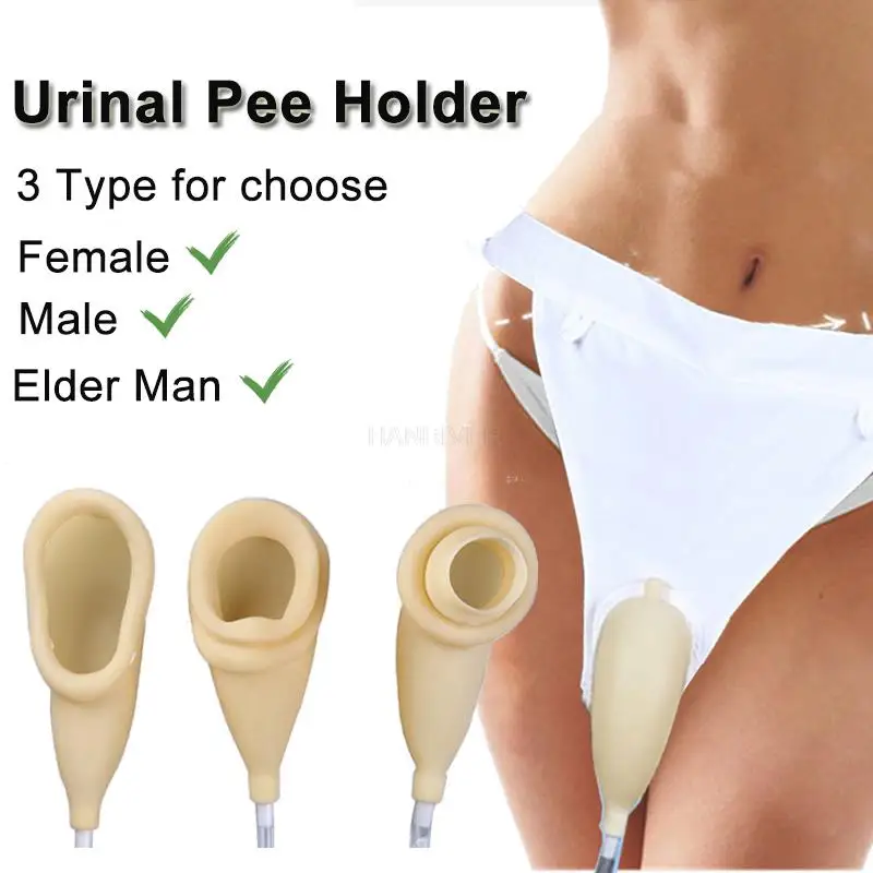 Urine Collection Set Bedridden Patients Urination Catheter Bags Urinal Bag Latex Pee Holder For Man Female Urinary Incontinence