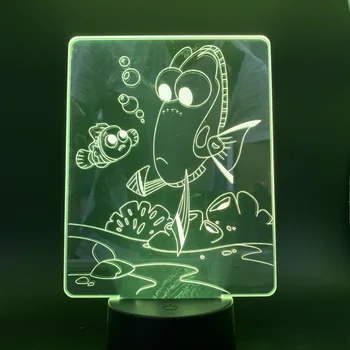 

Led Night Light for Children Gift Finding Nemo Bedroom Cartoon Lamp Kids Gift Touch Sensor Nightlights Nemo Touch Sensor 3D Lamp