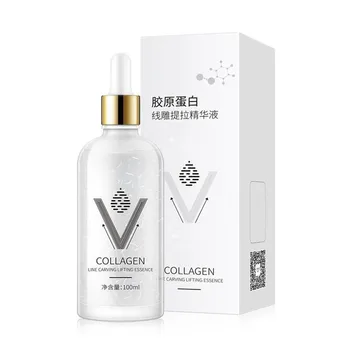 

100 Ml Collagen Line Carving Essence Lifting Pulls The Anti-wrinkle Serum Face Rehydration Repair Shrink Pores