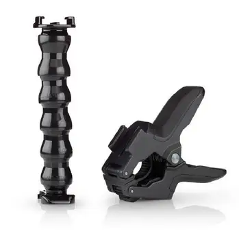 

100pcs/lot Flex Clamp Mount + 8 Joint Adjustable Goose Neck for Gopro Hero/7/6/5/4/3/2/1/SJ4000/SJ5000 action camera