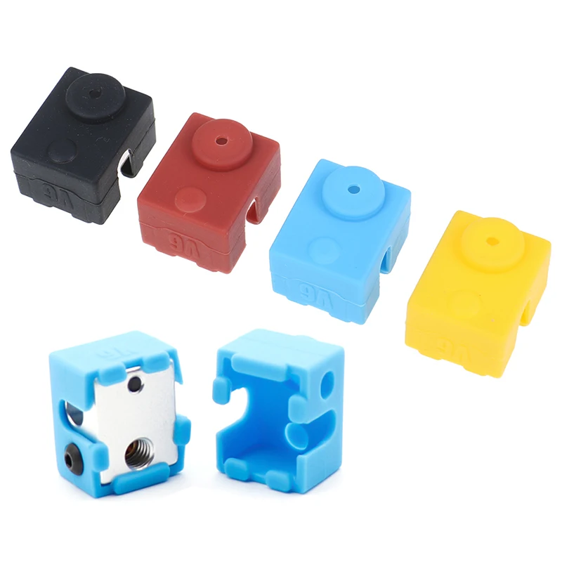 

1Pc Protective Silicone Sock Cover Case For 3D Printer Parts V6 Heater Block