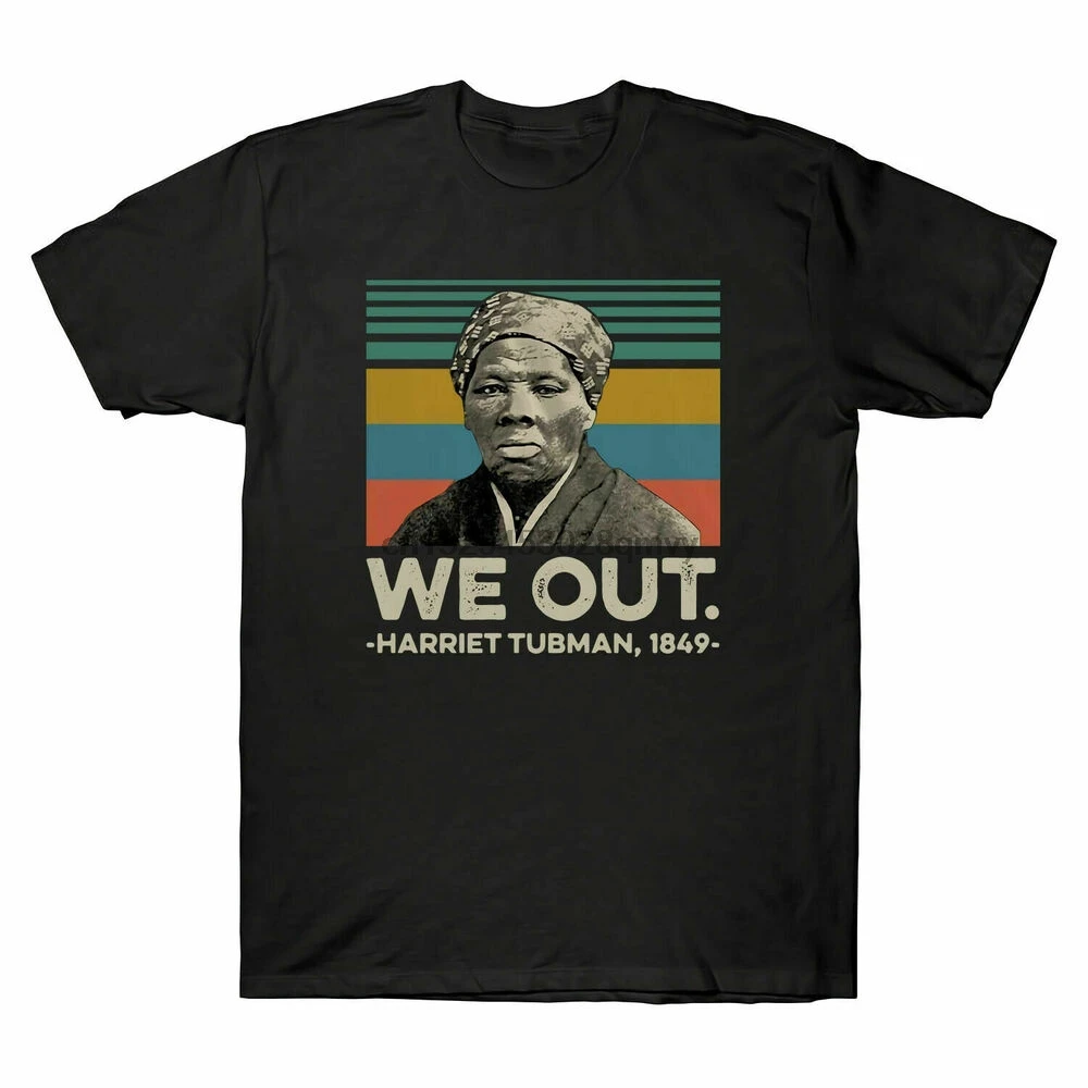 1849 черная винтажная Мужская футболка Harriet Tubman We Out с изображением прочной истории
