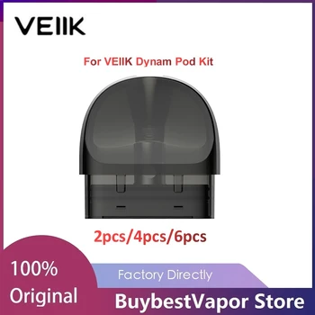 

2pcs/4pcs/6pcs Original New VEIIK Dynam Pod With 2ml Capacity & Inbuilt 1.2ohm Coil Resistance Fit VEIIK Dynam Pod Kit E-cig Pod