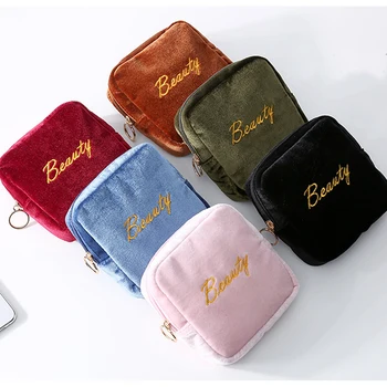 

Cute Women Cosmetic Bags Makeup Case Sanitary Napkins Bag Menstrual Pads Carrying Easy Bag