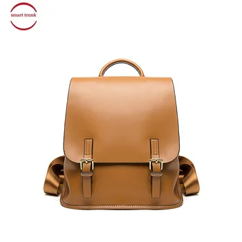 

Cowhide Both Shoulders Package Woman 2019 Campus Joker Both Shoulders Bag Light Concise Cowhide Both Shoulders Backpack