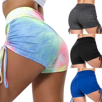

New Women Yoga Sport Short Tie Dye Summer Sexy Running Shorts Leggings Trouser Yoga shorts Running Short Fitness Clothes Jogging