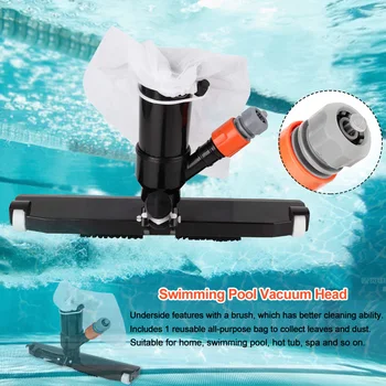 

Home Universal With Bag Water Park Spa Multifunction Strong Suction Swimming Pool Vacuum Head Practical Hot Tub Easy Install