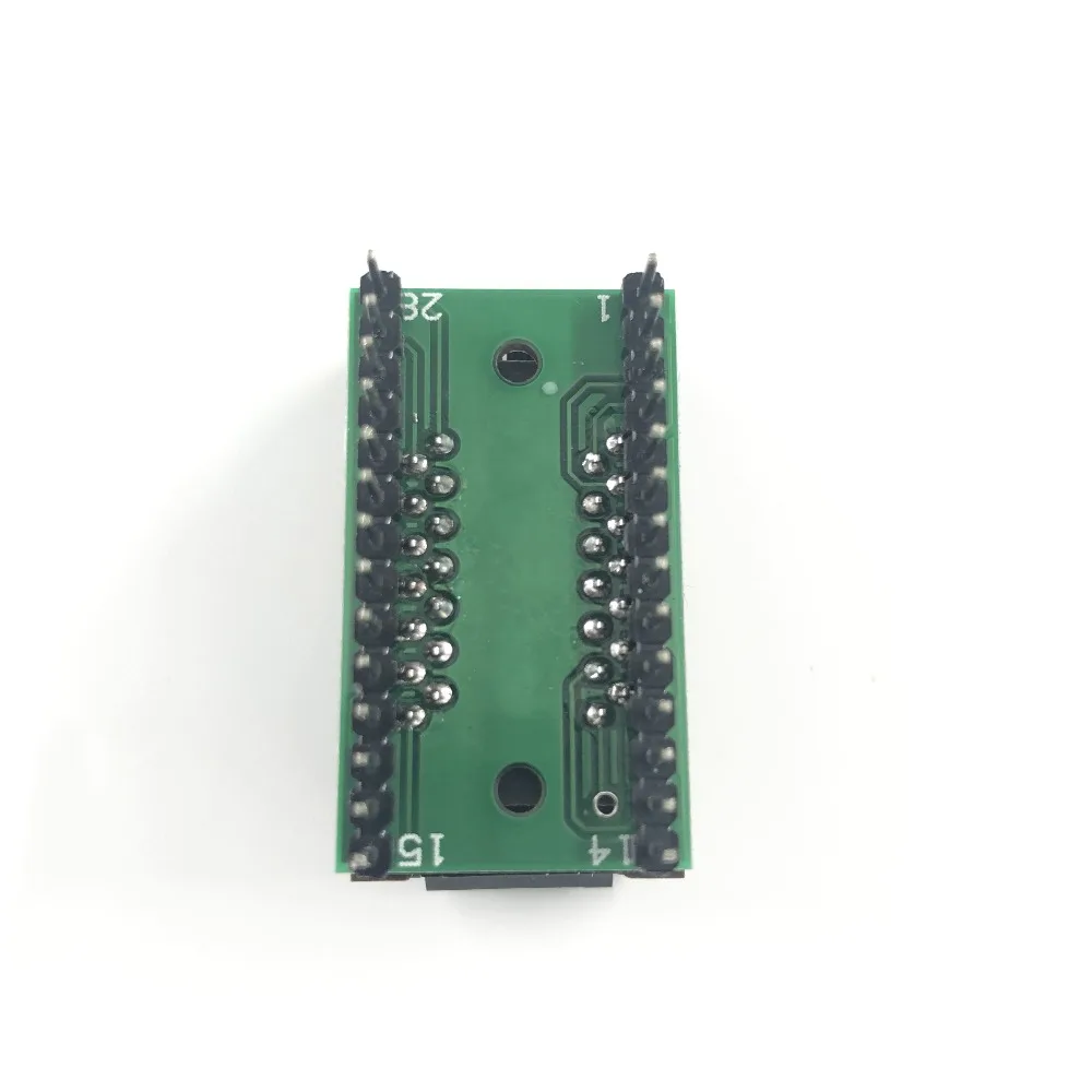  SOP28 SOIC28 SO28 to DIP28 Pitch 1.27mm Body Width 7.5mm IC Test programming socket 300mil clamshel