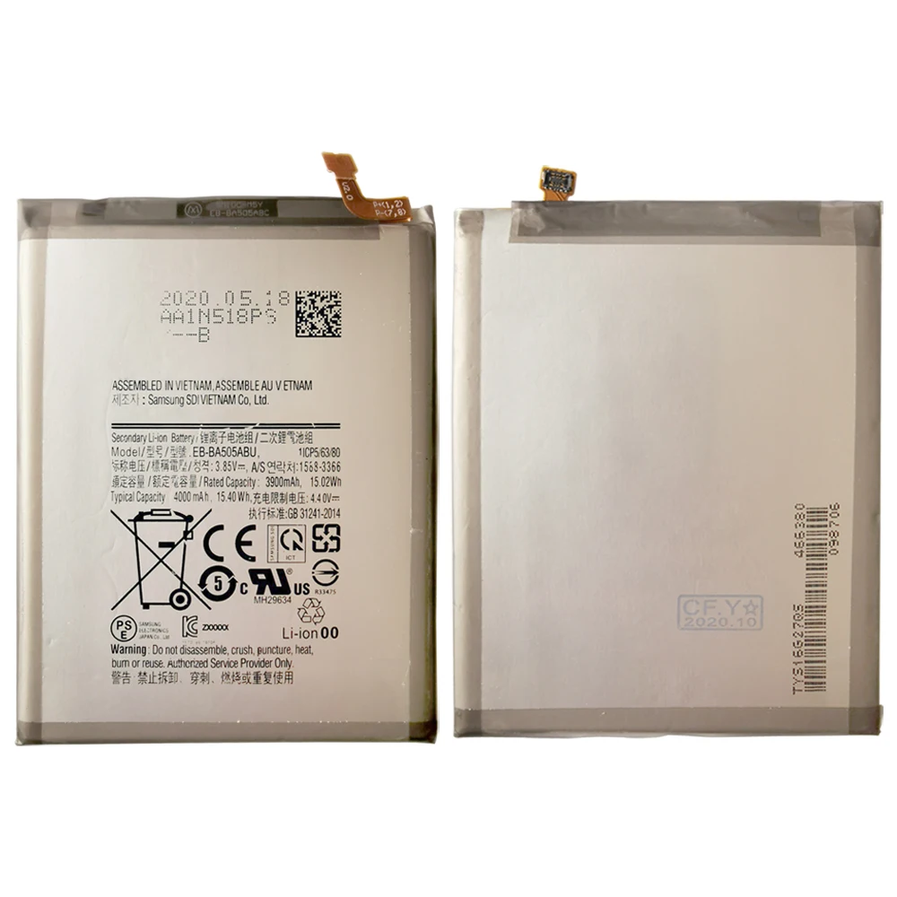 Аккумулятор для Samsung Galaxy A205 A305 A505 A50S A30S 100% мАч EB-A505ABN | Мобильные телефоны и