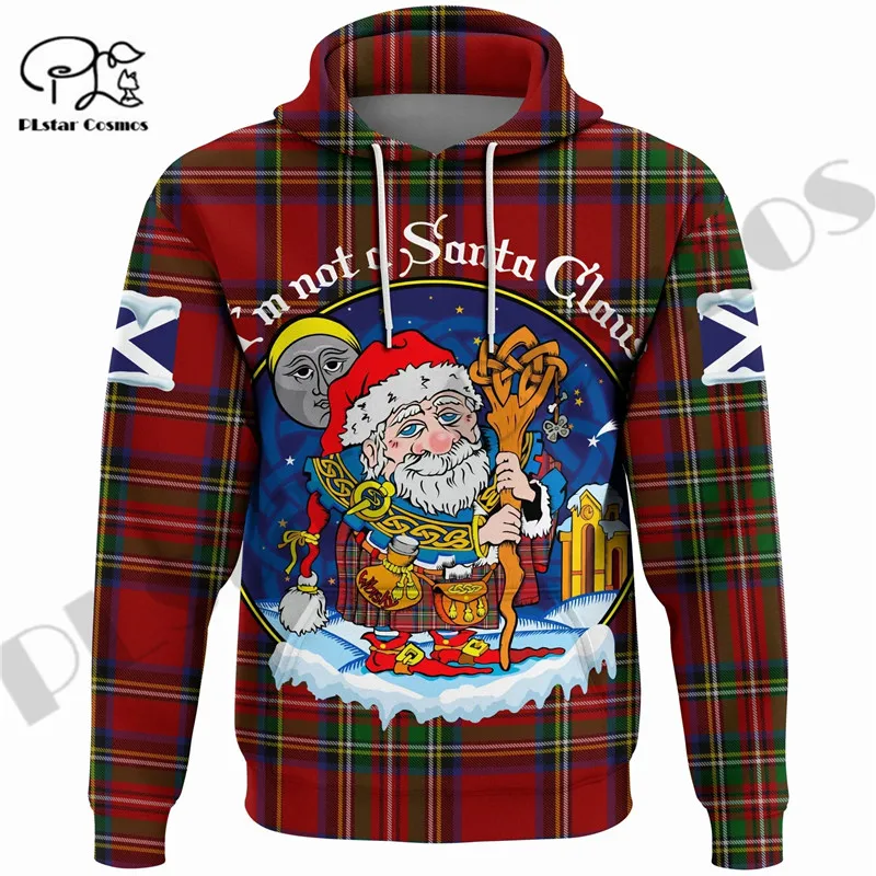 

PLstar Cosmos 3DPrinted 2021Newest Christmas Santa Scottish Scotland Unique Unisex Streetwear Harajuku Hoodies/Sweatshirt/Zip -1