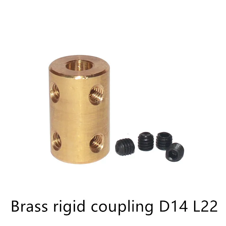 

GKTOOLS D14L22 Brass Copper 4/5/6/8mm Shaft Motor Rigid Coupling Couplings Coupler Rigid Motor Connector