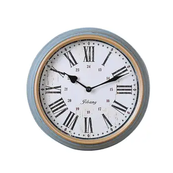 

11 Inch Retro Wall Clock Roman Numerals Electronic Silent Clock Antique Wall Hanging Clock LED Clocks Wall Art Home Decor