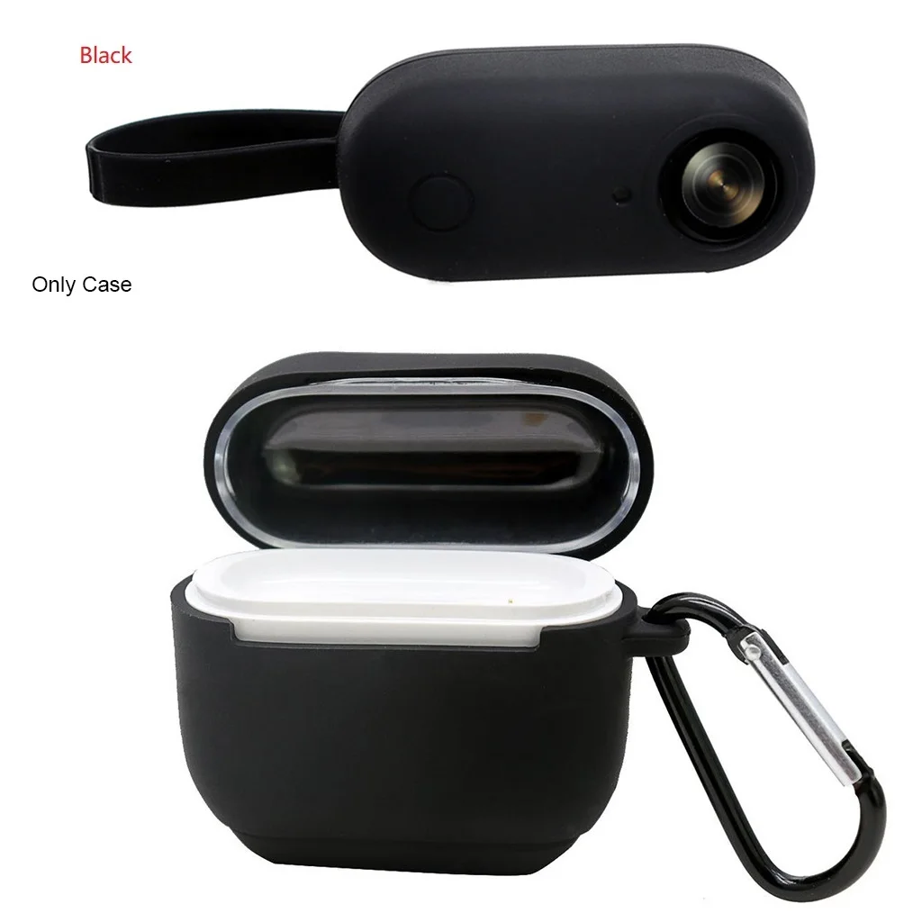 Защитный силиконовый чехол для зарядки камеры для Insta360 GO - Color: Black