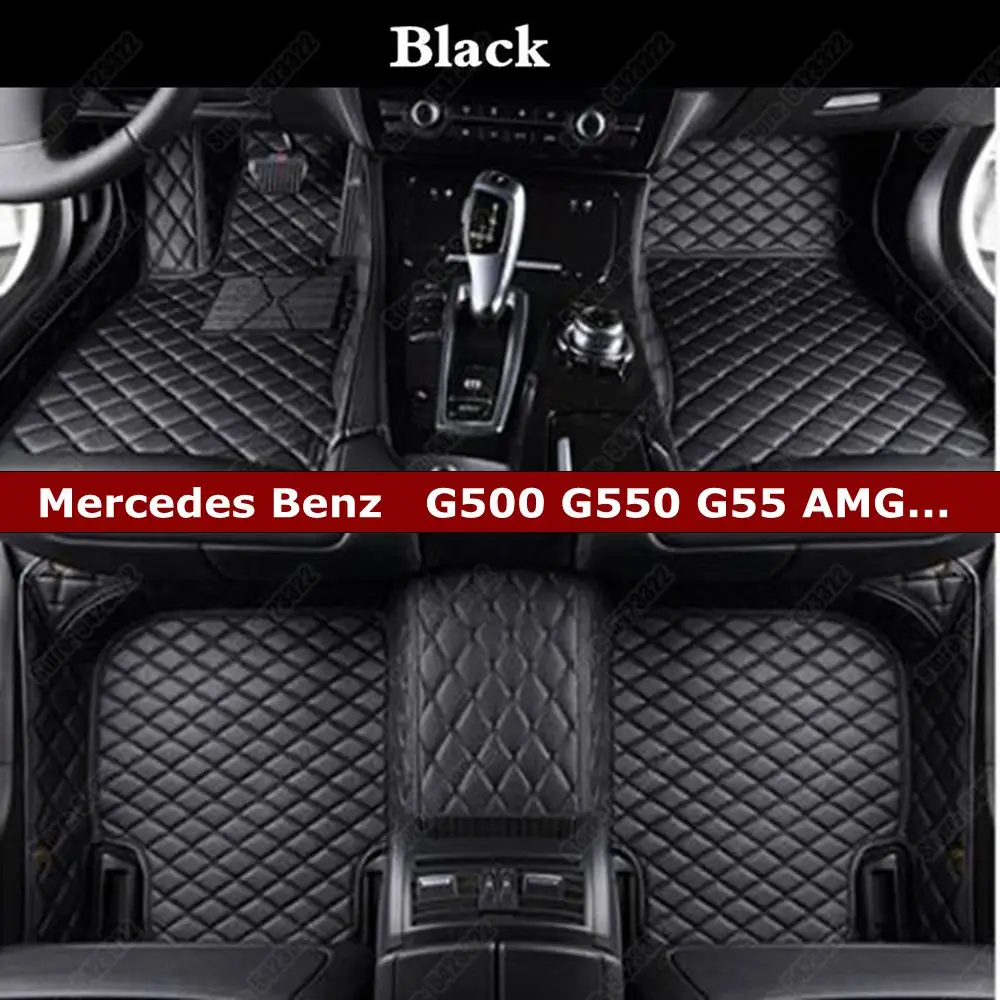 Роскошные кожаные автомобильные коврики для Mercedes Benz G500 G55 AMG G550 G63 ног