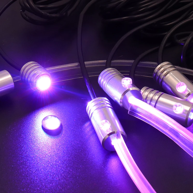 RGB LED Atmosphere Car Light Interior Ambient Light Fiber Optic Strips App Control DIY Music 8M Fiber Optic Band led car lights led lights led atmosphere lamp led car decorative lights led car decoration lamp car ambient lights led atmosphere lighting led interior lights car interior lamp