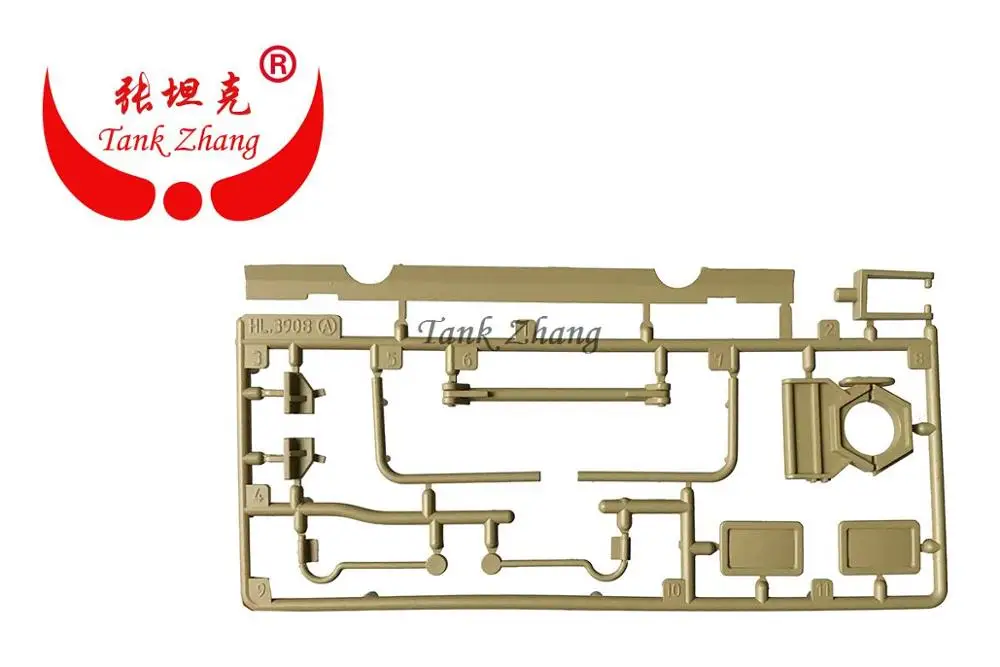 HENG LONG 3908/3908-1 RC Танк Британский CHALLENGER 2 1/16 запасные части No. Пластиковая часть