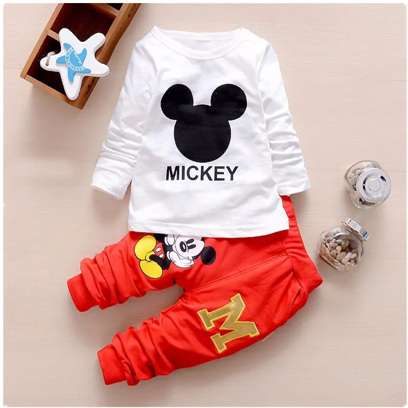 Baby Girls Boys Clothes Suits Set Spring Fall Cute Infant Cotton Set Coat+T Shirt+Pants 3 PCS Casual Kids Children Suits A0009