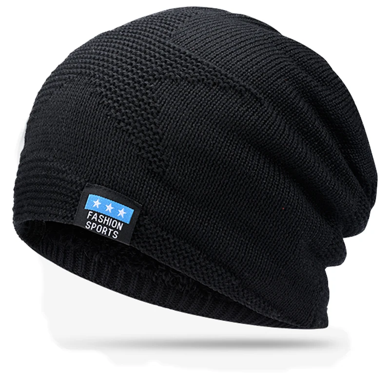 

Unisex Knit Caps Cap Men Women Beanie Solid Oversized Beanies For Men Winter Hats Warm Unisex Fashion Ski Knit Hat for male Soft
