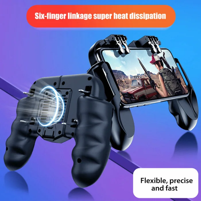 Мобильный игровой контроллер с охлаждающим вентилятором для IOS Android Phone PUBG Gaming JFlyer